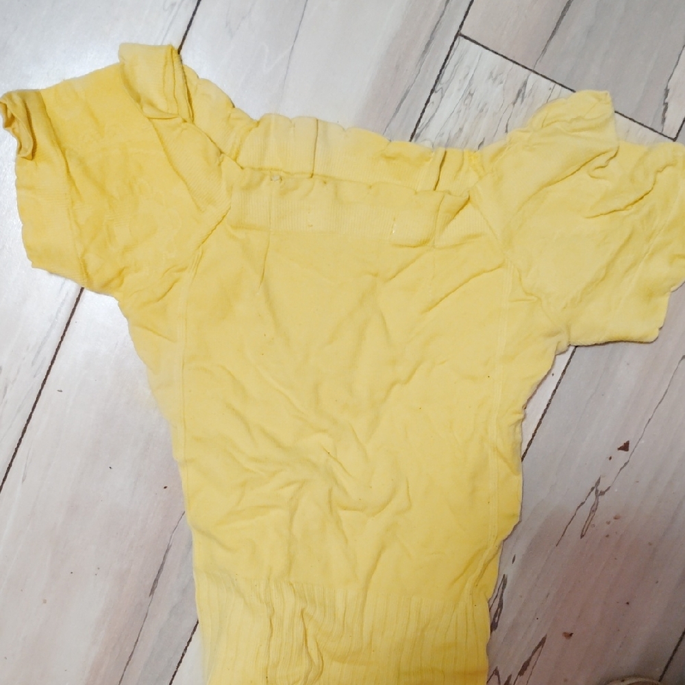 Yellow Off-Shoulder Top